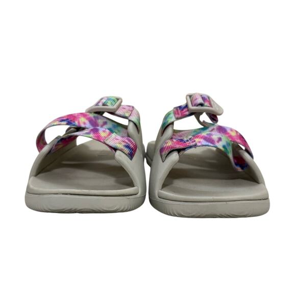Chaco Chillos Slide Big Kid Tie Dye Sandals Slip-On Junior Girls Size 5 - Picture 2 of 8